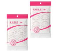 20 Feuilles Autocollants Isolés pour Cils, Papier | Lot, 20 Feuilles, Positionnement à Cinq Points, Réutilisables pour Application