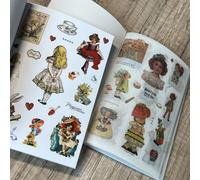 20 Feuilles Livre D'autocollants Vintage Série De Flore, De Champignons Et De Jardin En Pvc Et En Papier, Style Ins Rétro De Journalisation, De Bricolage Et De Scrapbooking De Décoration Taille Unique