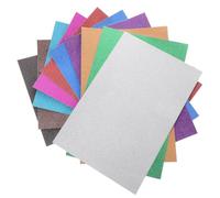 20 Feuilles Papier à Paillettes A4, Feuille EVA Dorée | Feuilles, Surface Lisse et Scintillante, Cartes D’invitation, Panneaux D’affichage Couleur Aléatoire