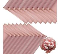 20 Feuilles Papier Emballage Noir Bordure Dorée Élégant Papier Cadeau Floral Premium Matériel Emballage Bouquet Luxueux