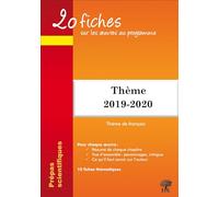 20 fiches sur les oeuvres Programme thème français 2019-2020 prépa démocratie