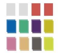 20 flocons de couleur, film de correction des couleurs, filtre de couleur transparent, film carré transparent pour phares
