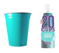 20 gobelets 53cl réutilisables-turquoise - original cup gt53 Bleu G