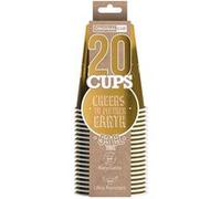 20 gobelets américain carton 53cl or - original cup pcg53 Jaune G