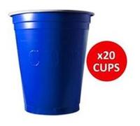 Pack de x20 Original Blue Cups Officiels | Gobelets Américains 53cl Bleus | Beer Pong | Qualité Premium | Gobelets en Plastique Réutilisables | Lavables Main et Lave-Vaisselle | OriginalCup®