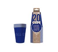 20 Gobelets Américains Carton Recyclable Bleus 53 Cl Bleu
