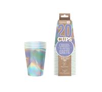 Pack de x20 Original Rainbow Cups Officiels | Gobelets Américains 53cl Irisés en Carton | Beer Pong Qualité Premium | Verres Recyclables Ultra Résistants | Apéro | House Party | OriginalCup®