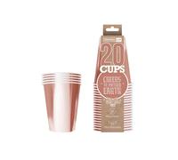 Pack de x20 Original Pink Gold Cups Officiels | Gobelets Américains 53cl Roses Dorés en Carton | Beer Pong Qualité Premium | Verres Recyclables Ultra Résistants | House Party | OriginalCup®