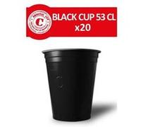 20 Gobelets Americains Noirs - Noir Noir G