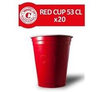 20 Gobelets Americains Rouges - Rouge Rouge G