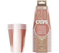 20 gobelets luxe 53cl recyclables - roses gold brillants - original cup pcpg53 Rose G