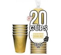 20 gobelets or 50cl usa authentiques - original cup gg53 Jaune G
