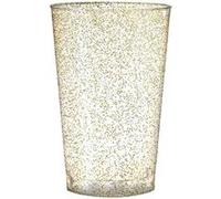 20 gobelets réutilisable 28cl pailleté or - générique 3164 Jaune G