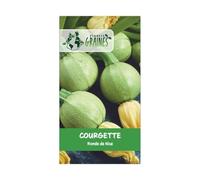 20 Graines de Courgette de Nice ronde (Cucurbita moschata)- L'Authentique Courge Ronde FACILE A CULTIVER
