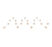 20 guirlandes lumineuses LED boule tressée lampes de Noël en coton X-MAS Deko blanc