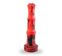20 Inch Italian Stallion Food Grade Platinum Silicone Cock - FDA Standard Compliant Material - X Large Extra Long Shaft - Giant Horse Dildo Anal - Vac-U-Lock System-Sex Toys (Black&Red, XL)
