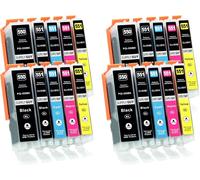 20 Ink Cartridges with Chip Compatible with Canon PGI-550 / CLI-551 for Pixma IP7200 IP7250 IX6850 MG5450 MG5500 MG5550 MG5600 MG5650 MG5655 MG6450 MG6650 MX77 20 MX7 25 MX920 MX925