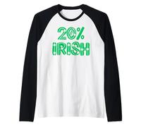20% Irlandais Vingt 20% Irlande Hommes, Femmes et Enfants Manche Raglan