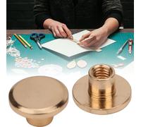 20 jeux de rivets en laiton pour livres de comptes Vis de connexion pour carnets de notes Clous de ceinture pour reliure (or)