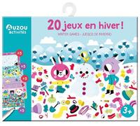 20 jeux en hiver - feutre effacable + 2 cartes solution - Marta Sorte - Auzou Philippe Eds - Jeux livres objets
