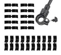 20 Joint En Caoutchouc Pour Guidon De Vélo Antidérapant Joint En Caoutchouc Pour Adaptateur Résistantes Entretoises De Guidon Pour Vélo Pour Vélo De Route, Vtt, 31,8 à 25,4/22,2-Noir