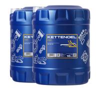 20 L 2x 10 Litre Mannol Huile de Chaîne Minérale Universel pour Tronçonneuse