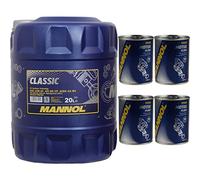 20 L d'huile moteur MANNOL Classic 10W-40 Nettoyant moteur pour liquide de nettoyage