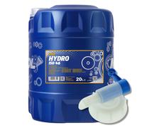 20 L Litre Bidon MANNOL Huile Hydraulique Iso 46 Hlp 46 + Robinet Industrie