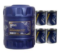 20 l MANNOL Diesel TDI 5W-30 API SN/CF Huile MN7909-20 Motorspülung Motor Flush