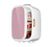 20 L Mini Réfrigérateur De Table Plus Frais Et Plus Chaud Chauffe-aliments Et Refroidisseur De Boissons Pour La Chambre À Coucher, Cosmétiques, Médicaments, Maison Et Voyages AC + DC ( Color : Pink ,