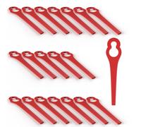 20 lames en plastique de rechange pour coupe-bordures / Lames de remplacement compatibles avec tondeuses à gazon sans fil, débroussailleuses Gardenline GLART 18 Li-Ion de Aldi / Hofer