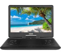 20 Lecteur DVD Portable avec 14 Grands écrans HD Pivotants, Batterie Rechargeable De 6 Heures, Prise en Charge De La Carte SD USB Synchroniser La Télévision Plusieurs Formats De Disque