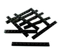 20 LEGO Plaques 1 x 10 Noir