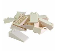 20 LEGO Slope 18 4 x 2 Blanc