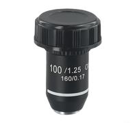 20 lentilles de microscope 2 mm noir achromatique pour plusieurs réglages de grossissement 4X, 20X, 40X, 60X, 100X (4X)