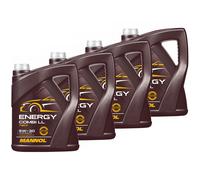 20 Litre (4x5L) Mannol 5W-30 Energy Combi Ll De L'Huile Moteur BMW LL-04 VW MB