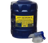 4x 20 Litre MANNOL Huile de Transmission Dexron VI Automatique Incl. Robinet