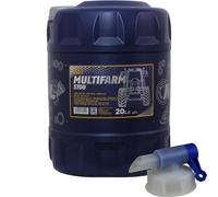 60 (3x20) Litre Mannol 10W-30 Multifarm Stou Avec Robinet de Vidange