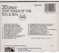 20 Love Songs 50s & 60s Vol. 2 [Import]