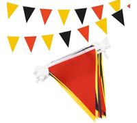 20 m jaune noir et rouge banderole décoration de fête, 52 pièces fanion étanche pour intérieur extérieur anniversaire désherbage fête bébé douche jardin décorations pour la maison