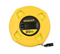 20 M X 12.7 Mm Fiberglass Tape Measure 40 Strand-Precision Class Iii-Graduations Every 2 Mm-Fluorescent Yellow Plus Readable-Pvc Coated-Shockproof Abs Case-0-34-296