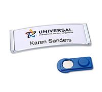Avery Badges magnétiques Polar® 20 Metal – Acier inoxydable mat – 68×22 mm, lot de 20