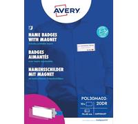Avery Badges magnétiques Polar® 30 Color – 20 – avec impression Archet – Anthracite
