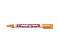 edding Marqueur permanent 400 – pointe fine 1 mm, séchage rapide, résistant à l'eau – orange