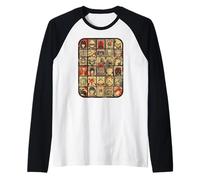 20 Mashup rétro, Fantasy, Science-Fiction, Culture, Art, Art et Divertissement Manche Raglan