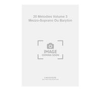 20 Melodies Volume 3 Mezzo-Soprano Ou Baryton - BOOK