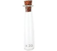 20 mini tubes à bouchon liège - Graine Créative