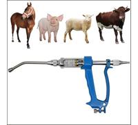 20 ML Pistolet D'Alimentation VéTéRinaire RéGlable En MéTal, Dispositif De Dosage Continu, Distributeur De MéDicaments VéTéRinaires Pour Bovins, Moutons, porcs Et Chevaux