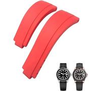 20 mm 21 mm en Caoutchouc Courte Boucle de Boucle de Boucle Ajustement pour Daytona Submariner Role Oysterflex Yacht maître Petit Silicone au Poignet
