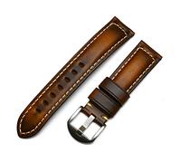20 mm 22 mm 24 mm 26 mm artisanal brun italien zwart bleu vintage véritable bracelet de montre en cuir compatible avec Huawei Men Watchband